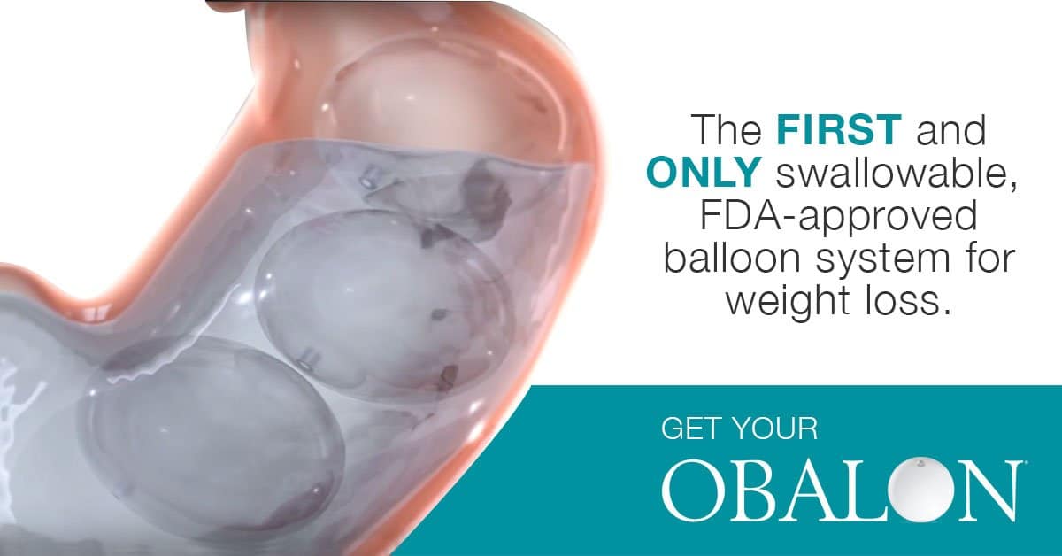 The first and only swallowable, FDA-approved balloon system for weight loss. Get your Obalon